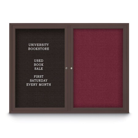 United Visual Products Corkboard, Keylime/Satin, 60" x 36" UV432H-SATIN-KEYLIME